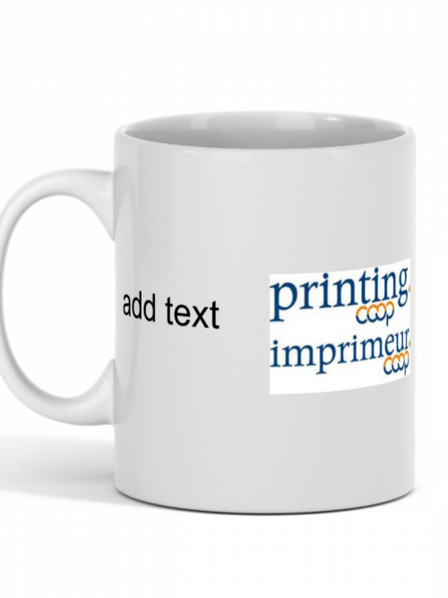 Standard size glossy ceramic mug