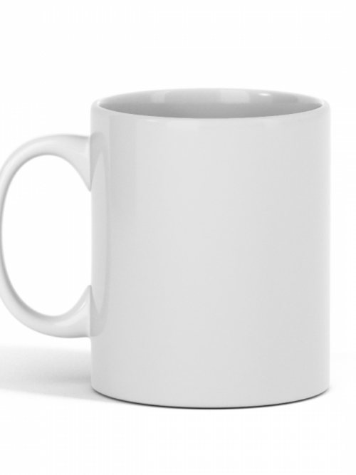 Standard size glossy ceramic mug