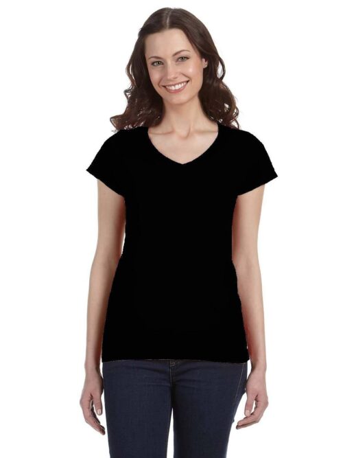 Gildan Ladies' SoftStyle® Fitted V-Neck T-Shirt | G64VL