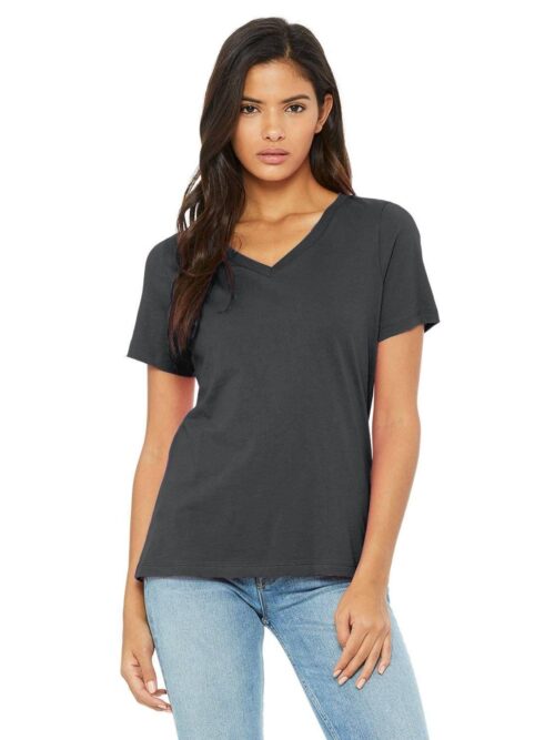Bella + Canvas Ladies' Relaxed Jersey V-Neck T-Shirt | 6405