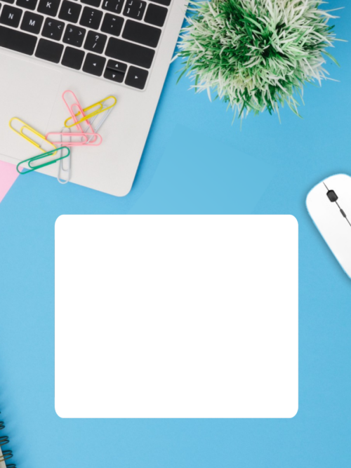 Mouse pad (0.2”) with black base