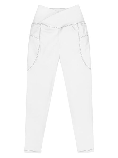 Crossover leggings with pockets