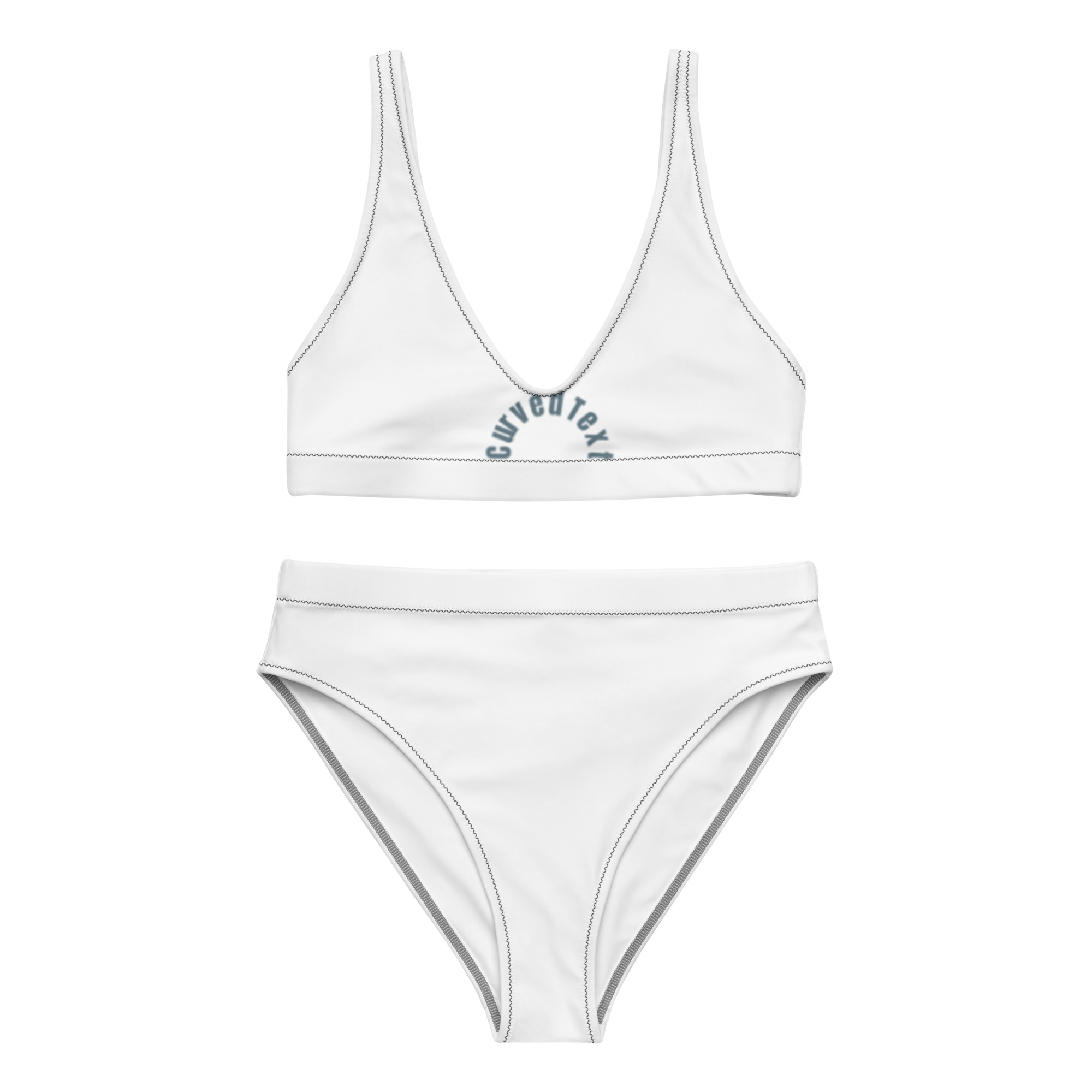 Recycled high-waisted bikini