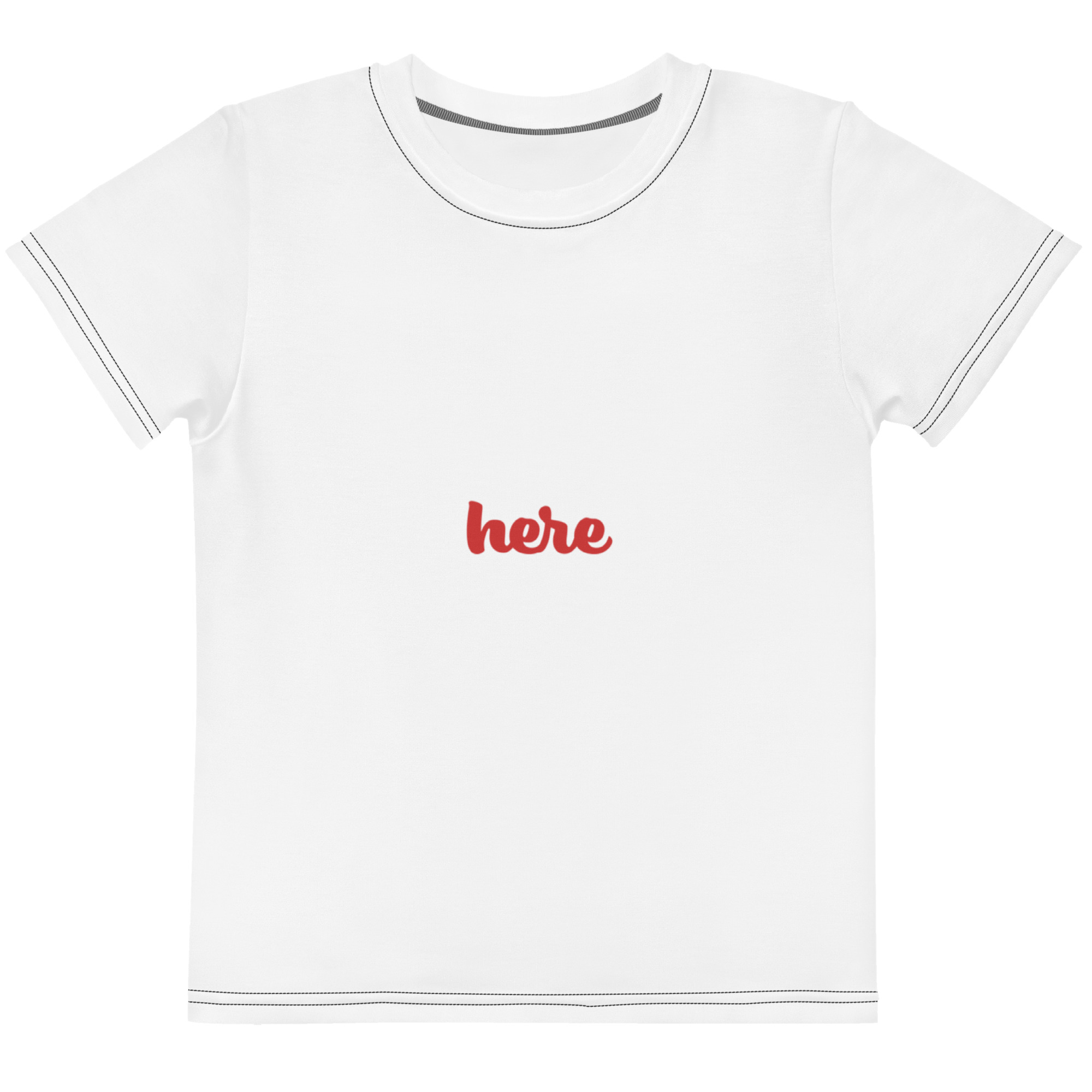 Kids cotton crew neck t-shirt