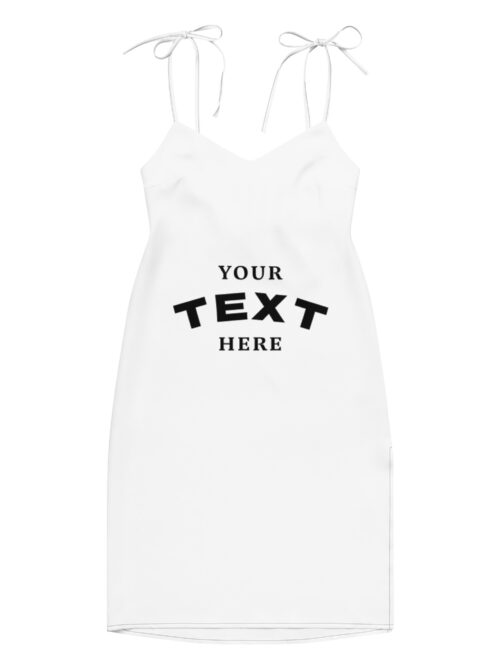 Tie-strap midi dress