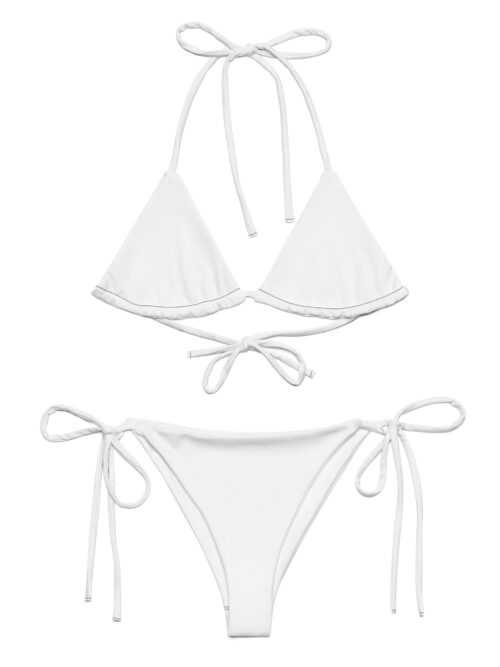 All-over print recycled string bikini