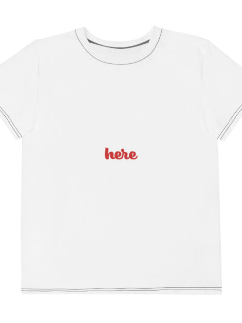 Youth cotton crew neck t-shirt