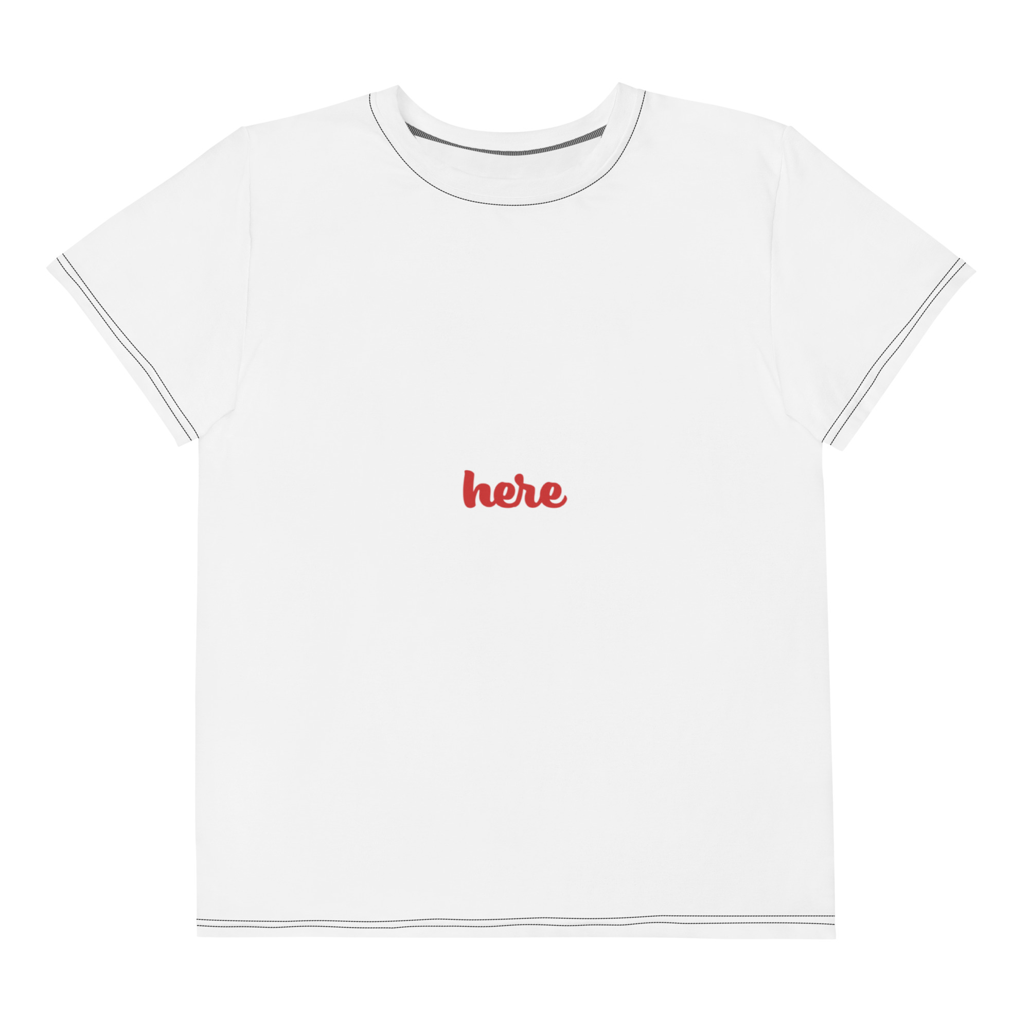 Youth cotton crew neck t-shirt