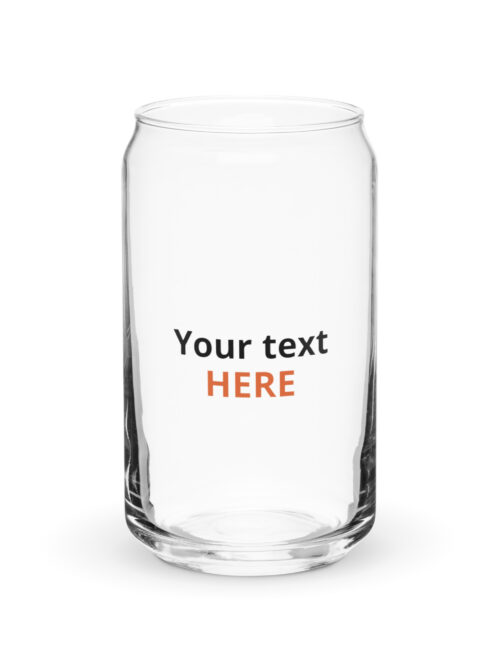 Can-shaped glass