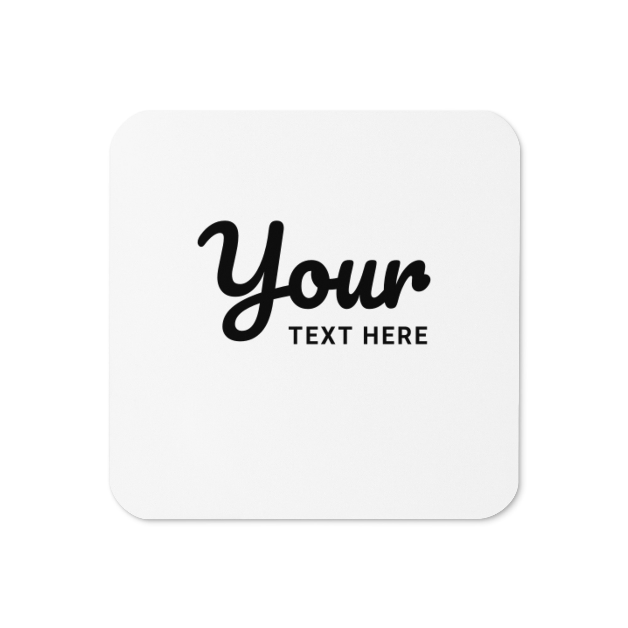 Cork-back coaster