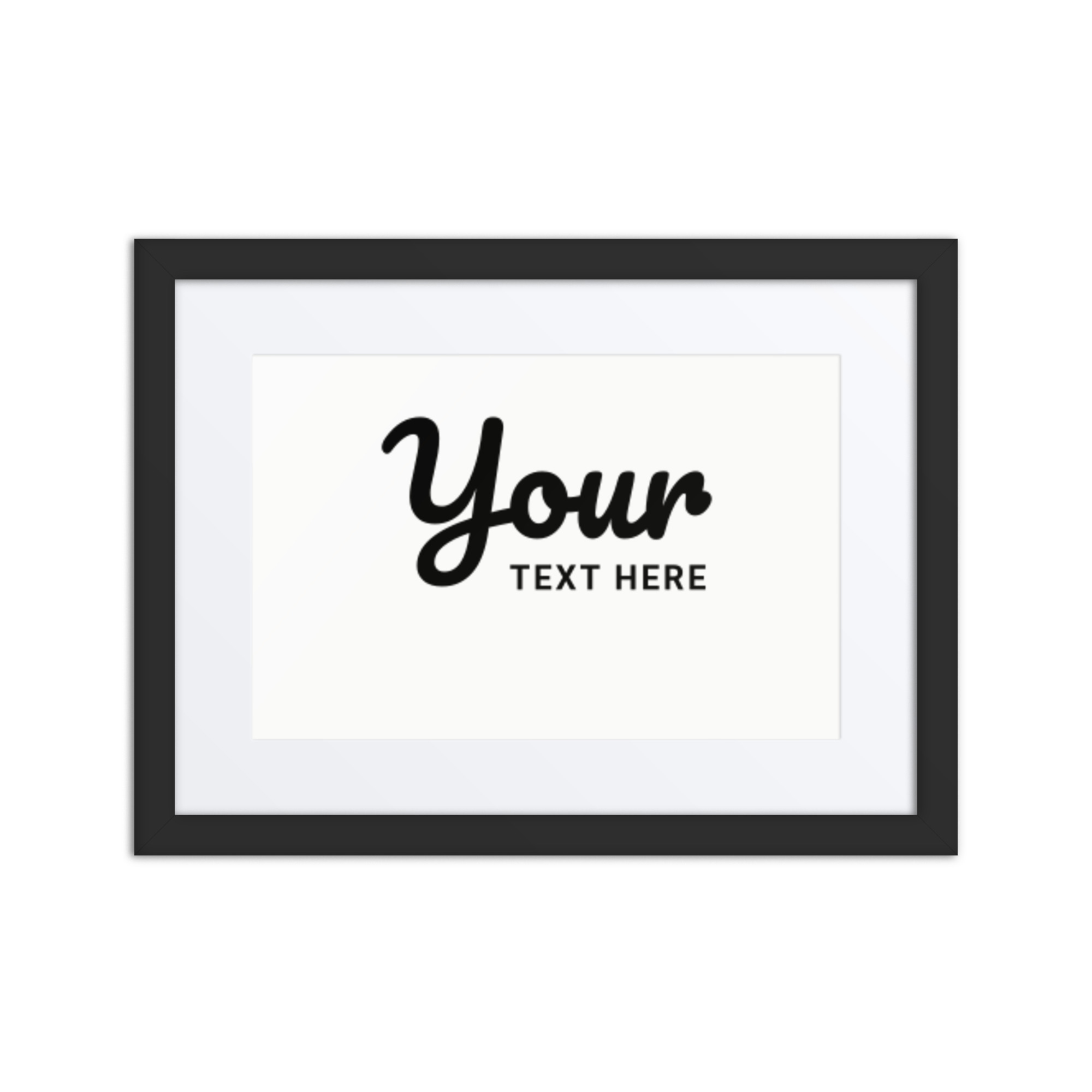 Framed poster
