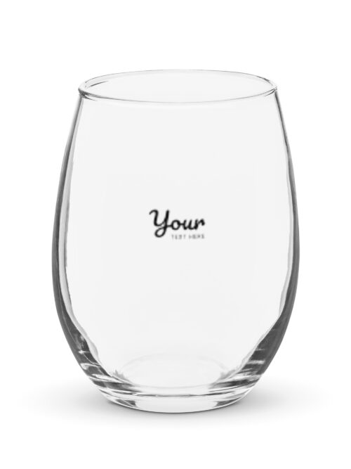 Stemless wine glass