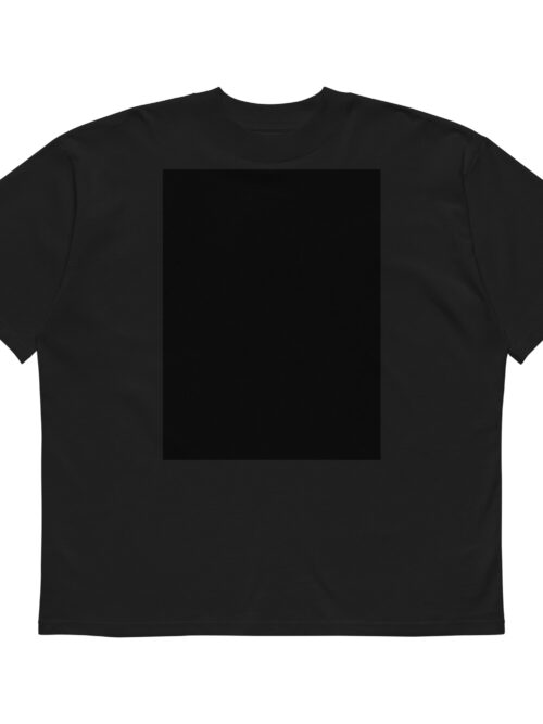 Unisex organic oversized high neck t-shirt