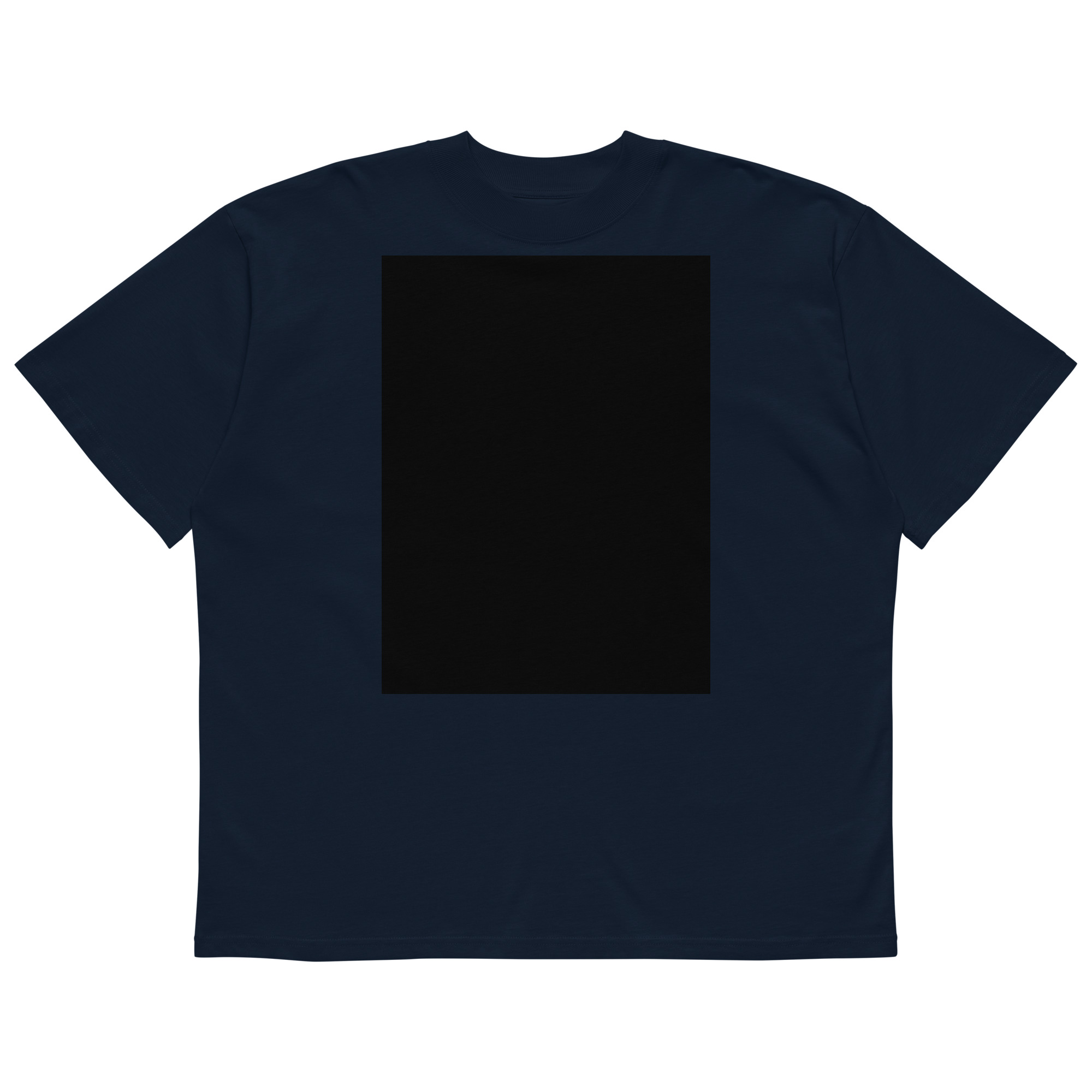 Unisex organic oversized high neck t-shirt - Image 2