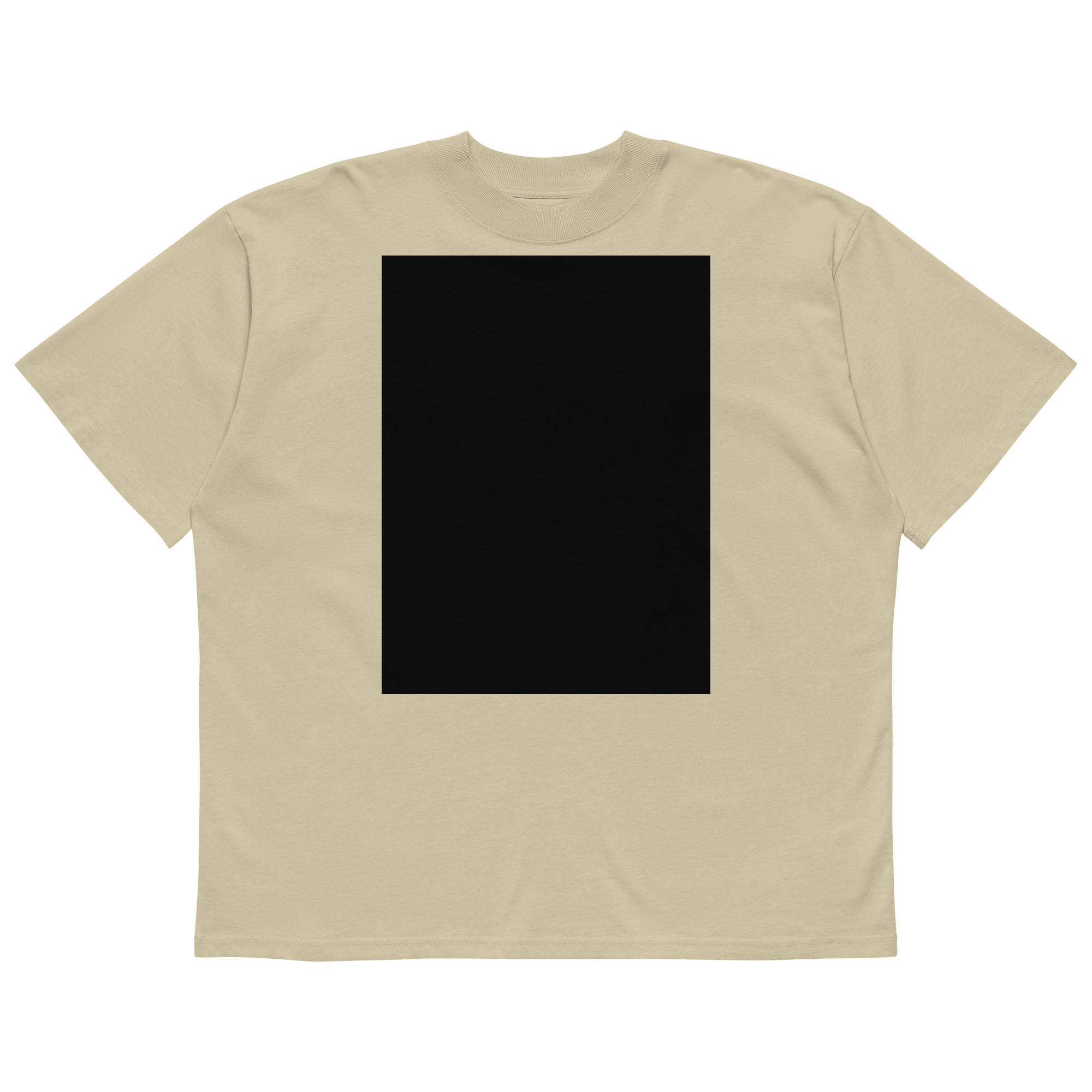 Unisex organic oversized high neck t-shirt - Image 5