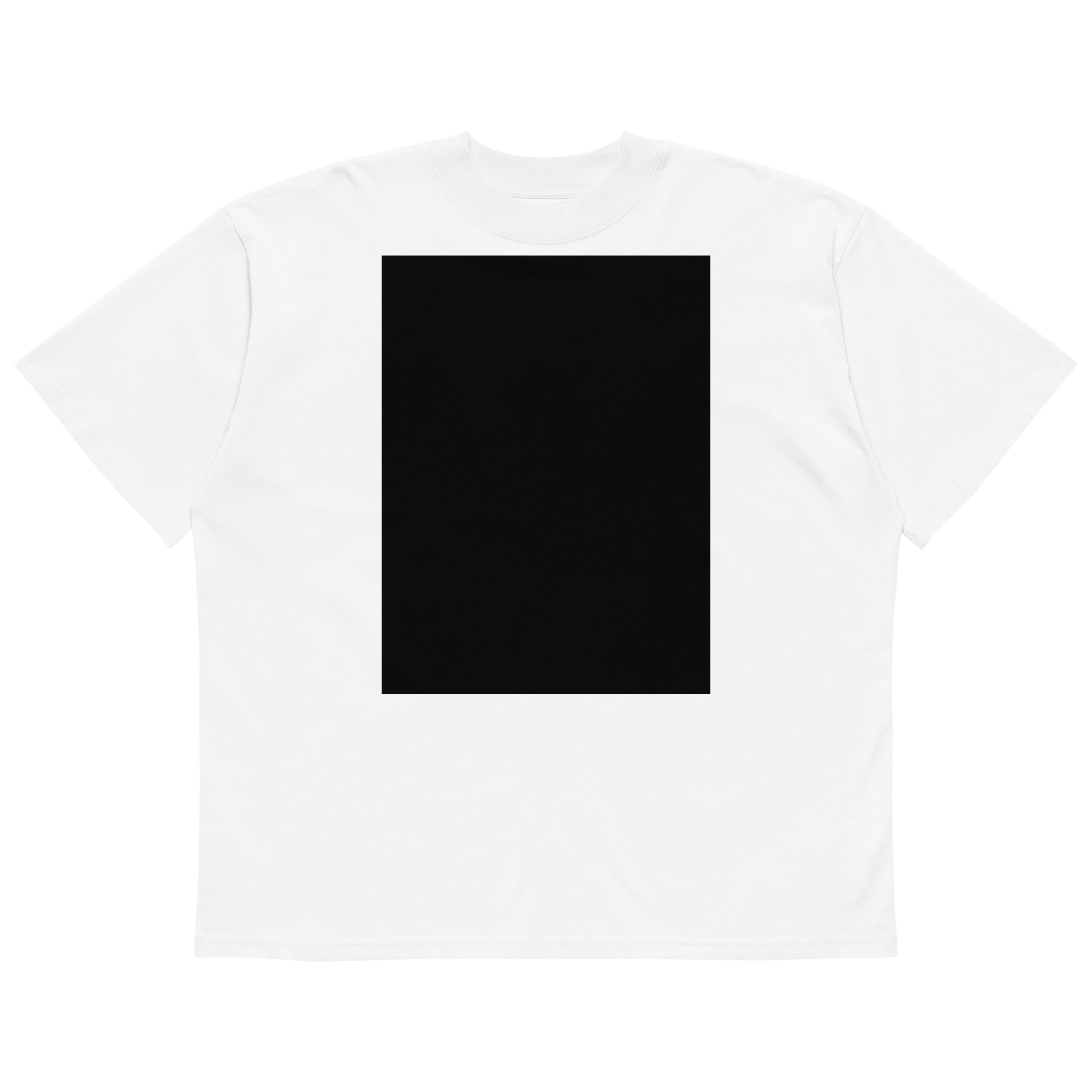 Unisex organic oversized high neck t-shirt - Image 6