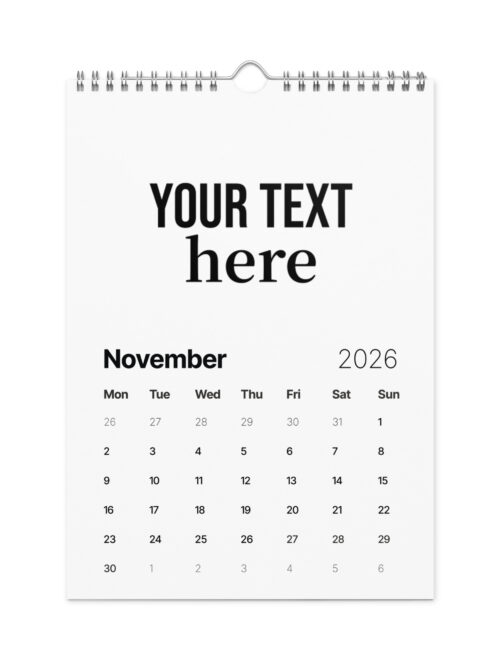 Wall calendar (2026)