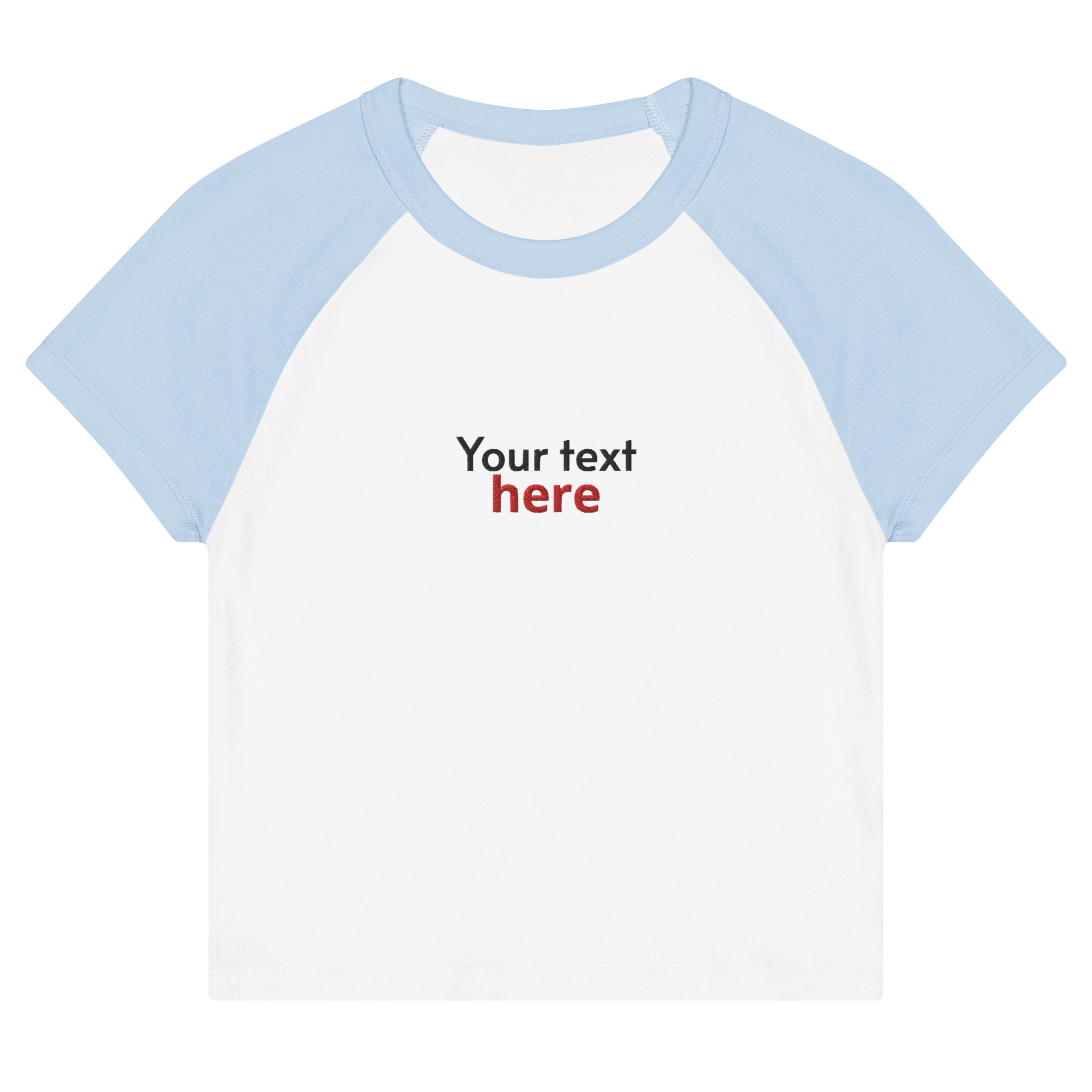 Women’s micro rib raglan baby tee - Image 2