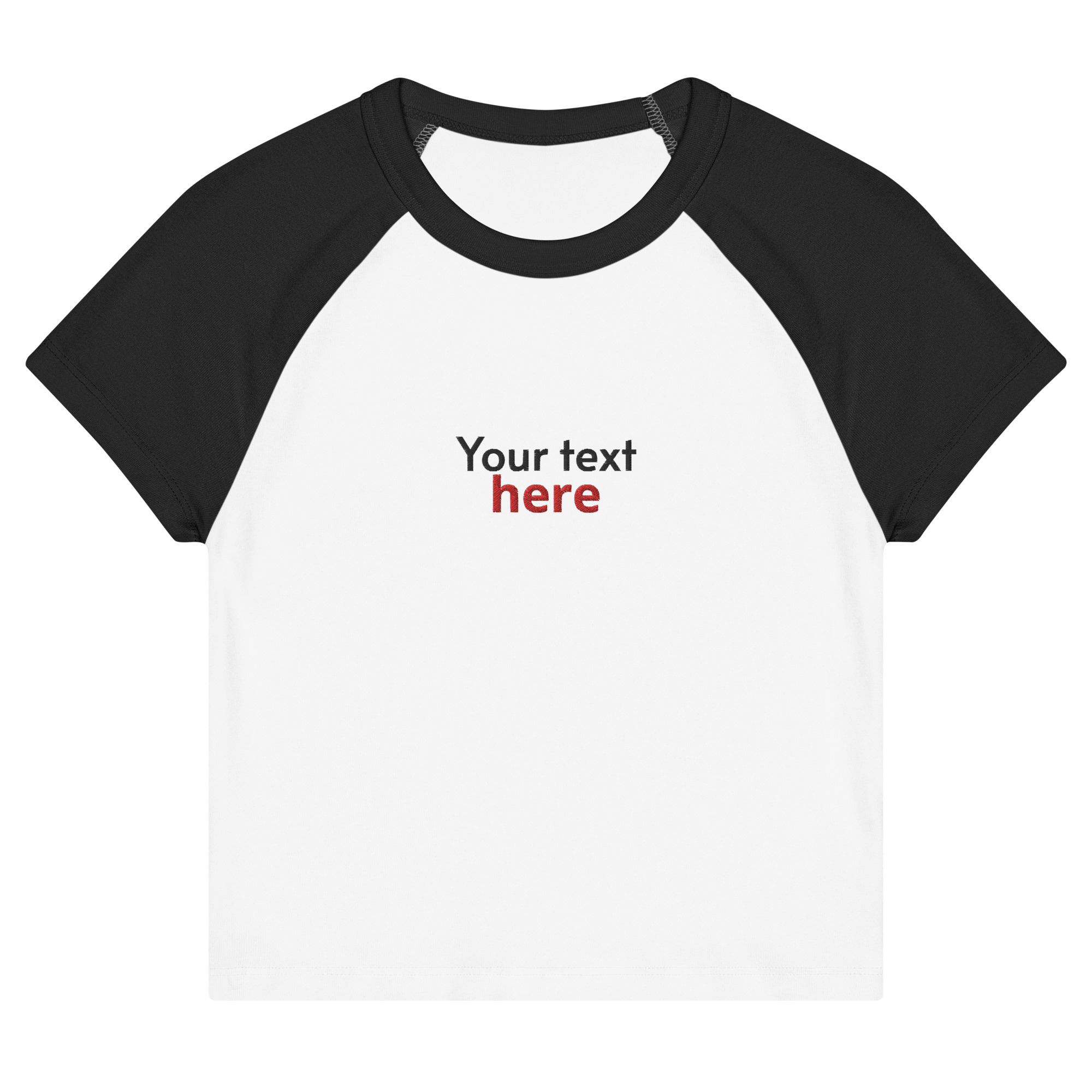 Women’s micro rib raglan baby tee - Image 3