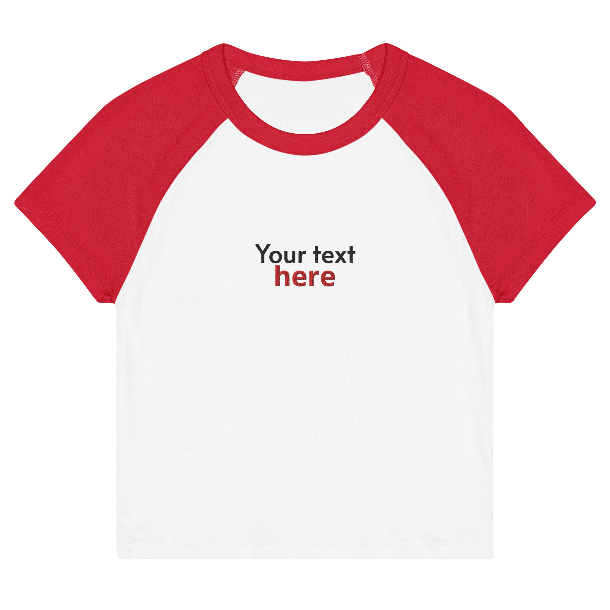 Women’s micro rib raglan baby tee - Image 6