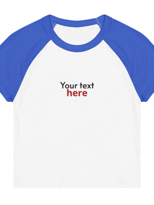 Womenâs micro rib raglan baby tee